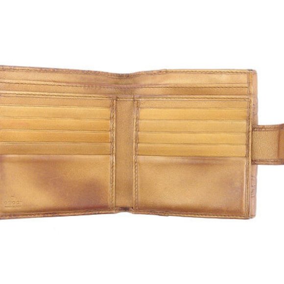 Authentic Gucci Wallet Purse Guccissima Bronze Gold Woman - Picture 6 of 6